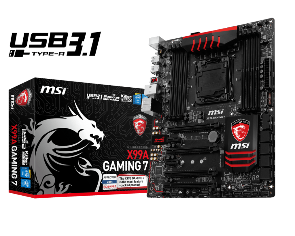 MSI X99A Gaming 7 - Motherboard Specifications On MotherboardDB